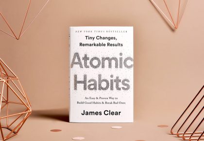 atomic habits book cover by James Clear